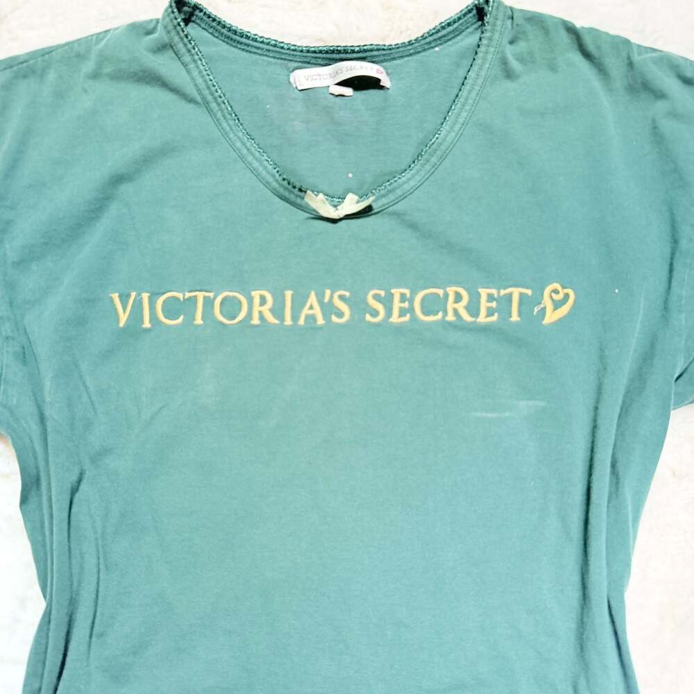 Victoria's Secret Green Graphic T-Shirt